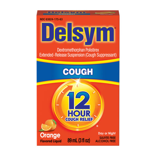 Delsym 12-Hour Cough Relief Orange Liquid 3 oz