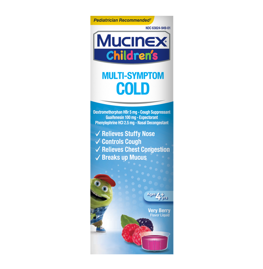 Mucinex Children's Multi-Symptom Liquid - Cold Very Berry 4oz