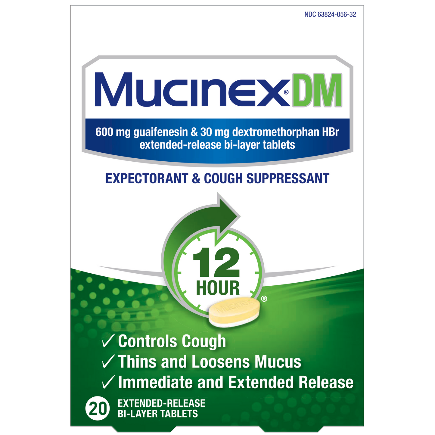 Mucinex DM 12-Hour Extended Release Tablets 20ct