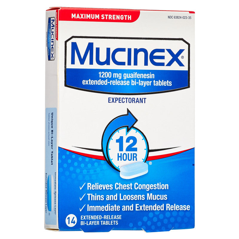 Mucinex SE Max Strength Extended Release Bi-Layer Tablets 14ct