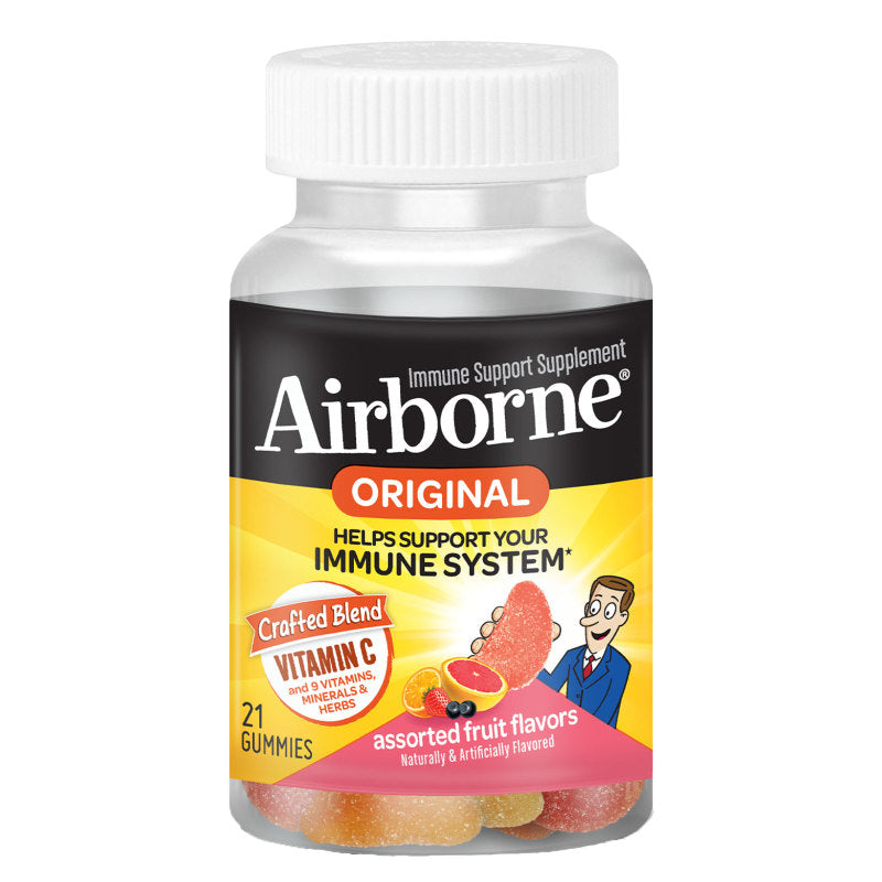 Airborne Assorted Fruit Gummies 21ct