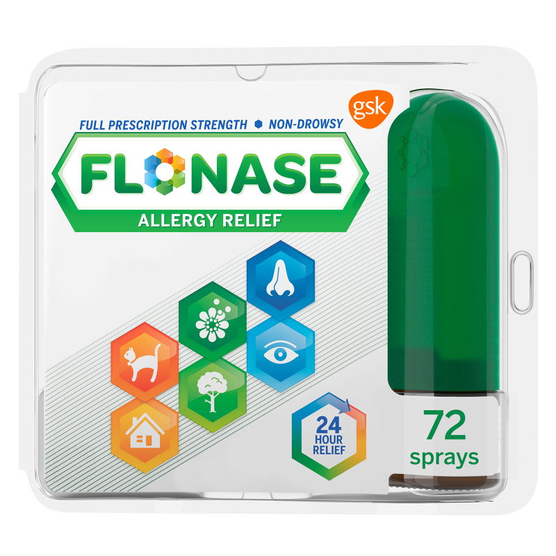 Flonase 24-Hour Non-Drowsy Allergy Relief Nasal Spray 72 Sprays