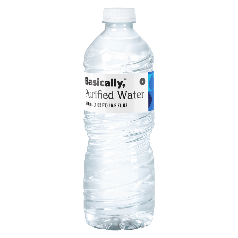 Basically, 24ct 16.9oz Purified Bottled Water