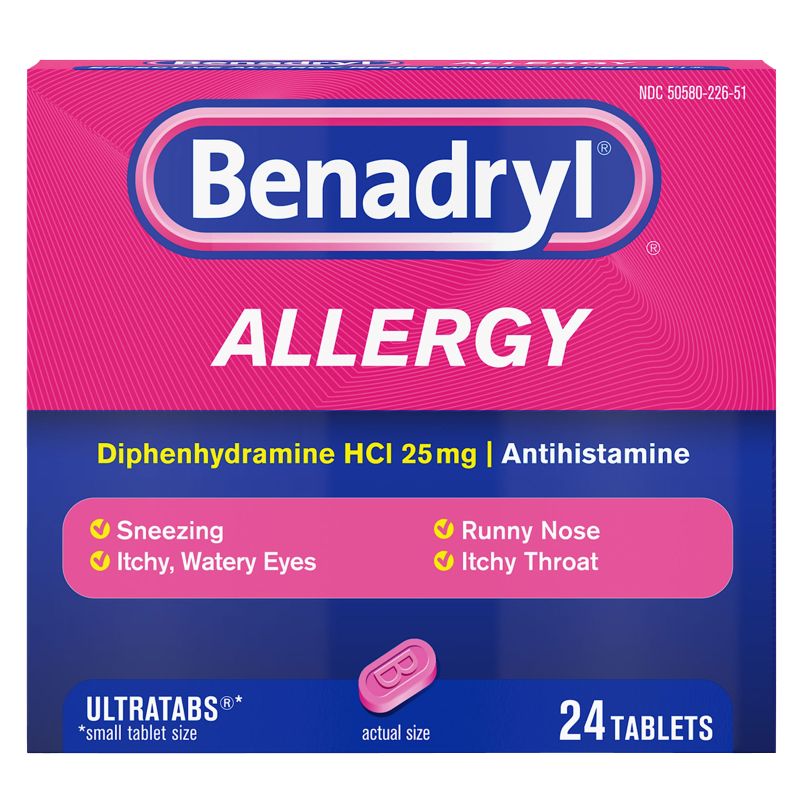 Benadryl Allergy Ultra Tablets 24ct