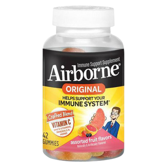 Airborne Vitamin C Assorted Fruit Gummies 42ct