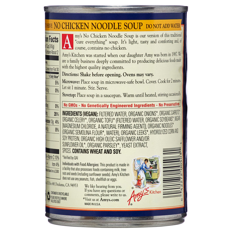 Amy's No Chicken Noodle Soup 14.1oz