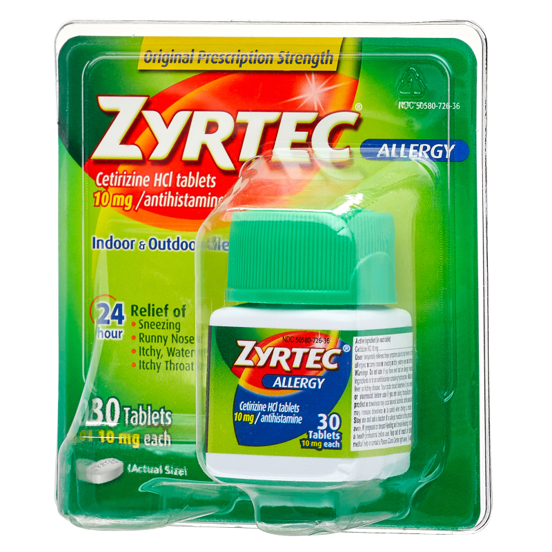 Zyrtec 24-Hour Allergy Relief Tablets 30ct