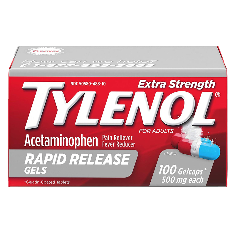 Tylenol Extra Strength Rapid Release Caplets 100ct