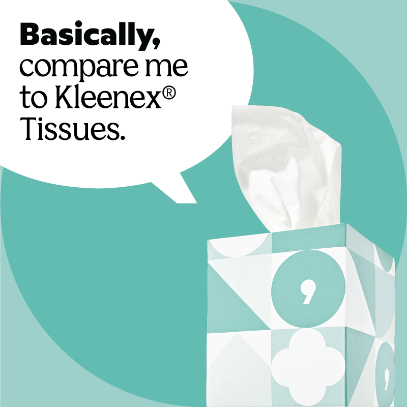 Basically, 80ct Soft Facial Tissues